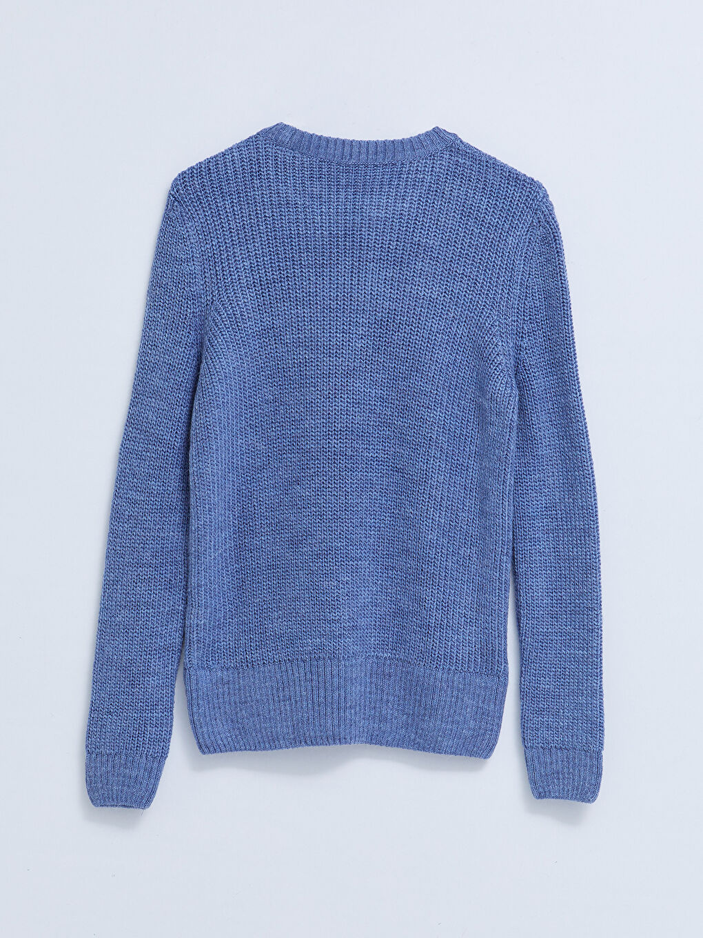 LCWAIKIKI Basic Crew Neck Self Patterned Long Sleeve Women's Knitwear Sweater -W20203Z8-GNQ
