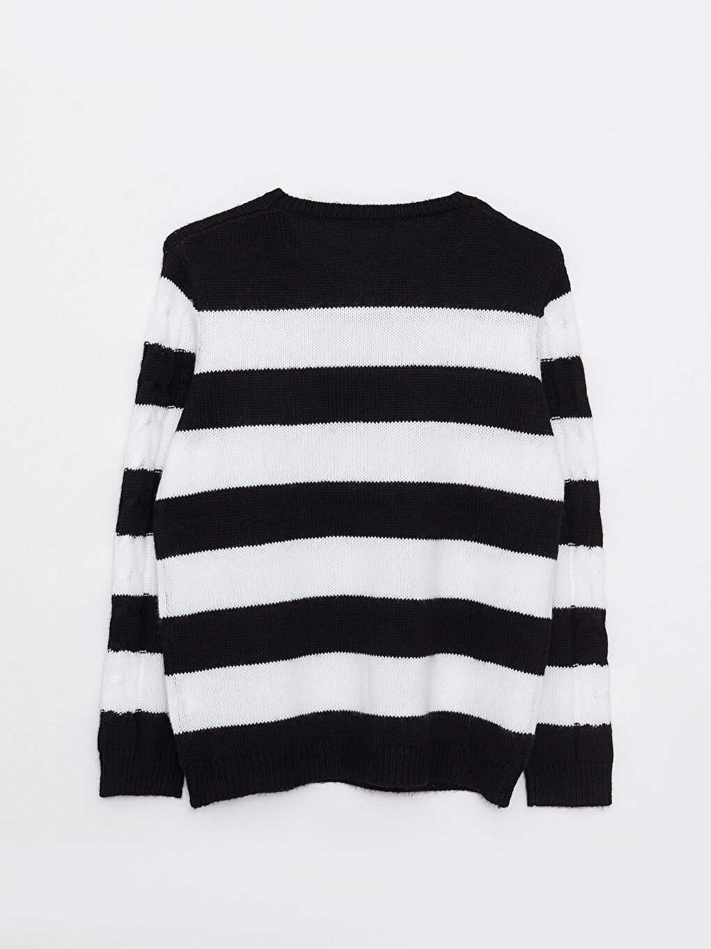 LCWAIKIKI Basic Crew Neck Color Block Long Sleeve Women's Knitwear Sweater -W20235Z8-CVL