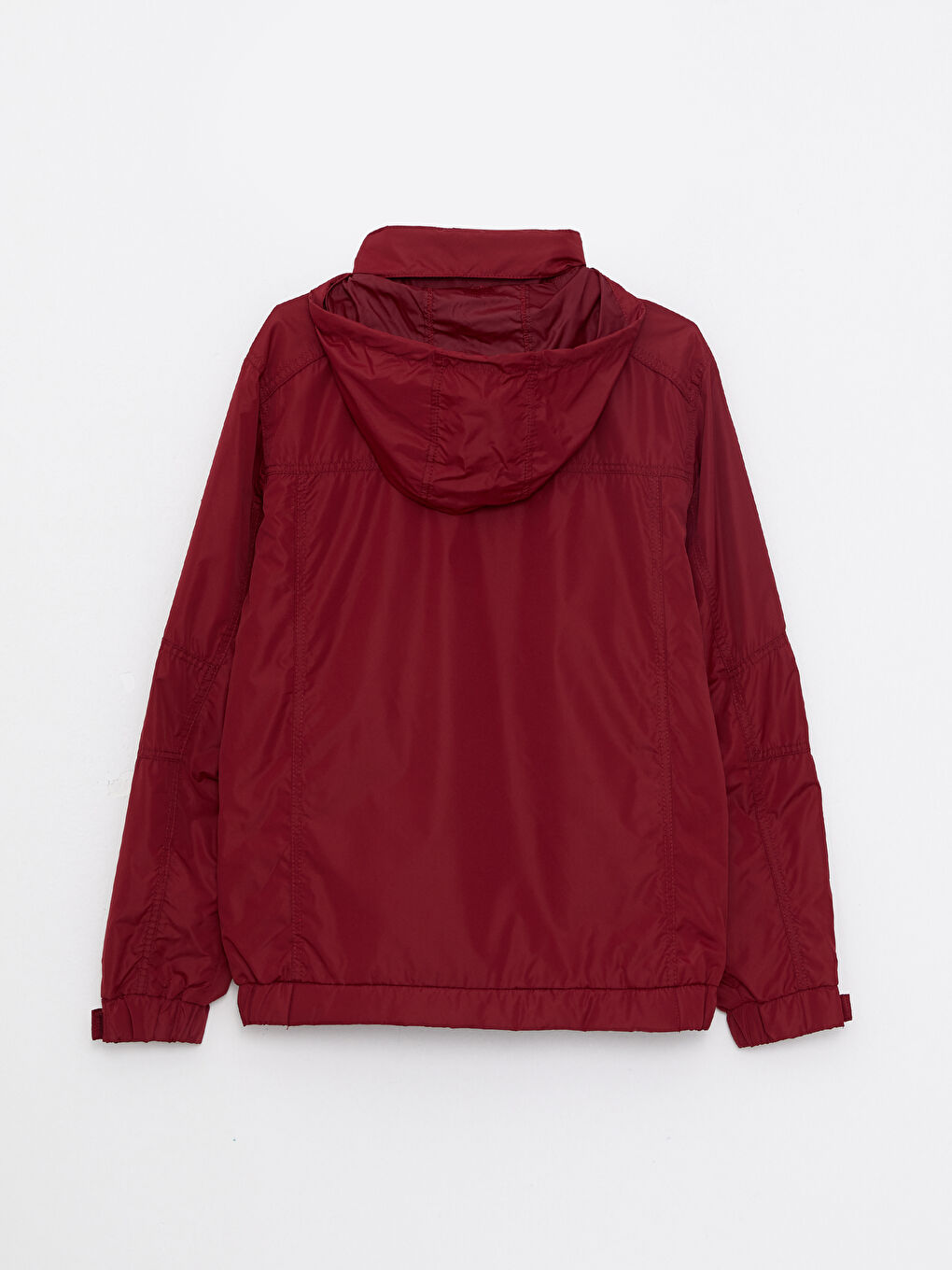 Bordo Standart Kalıp Dik Yaka Erkek Mont-6