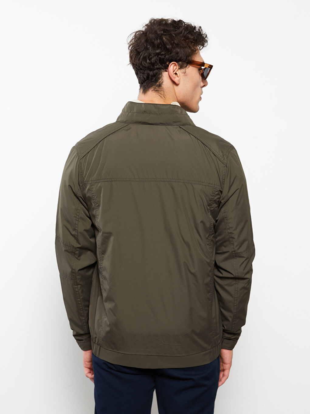 Standard Fit Turtle Neck Thin Men's Coat-4