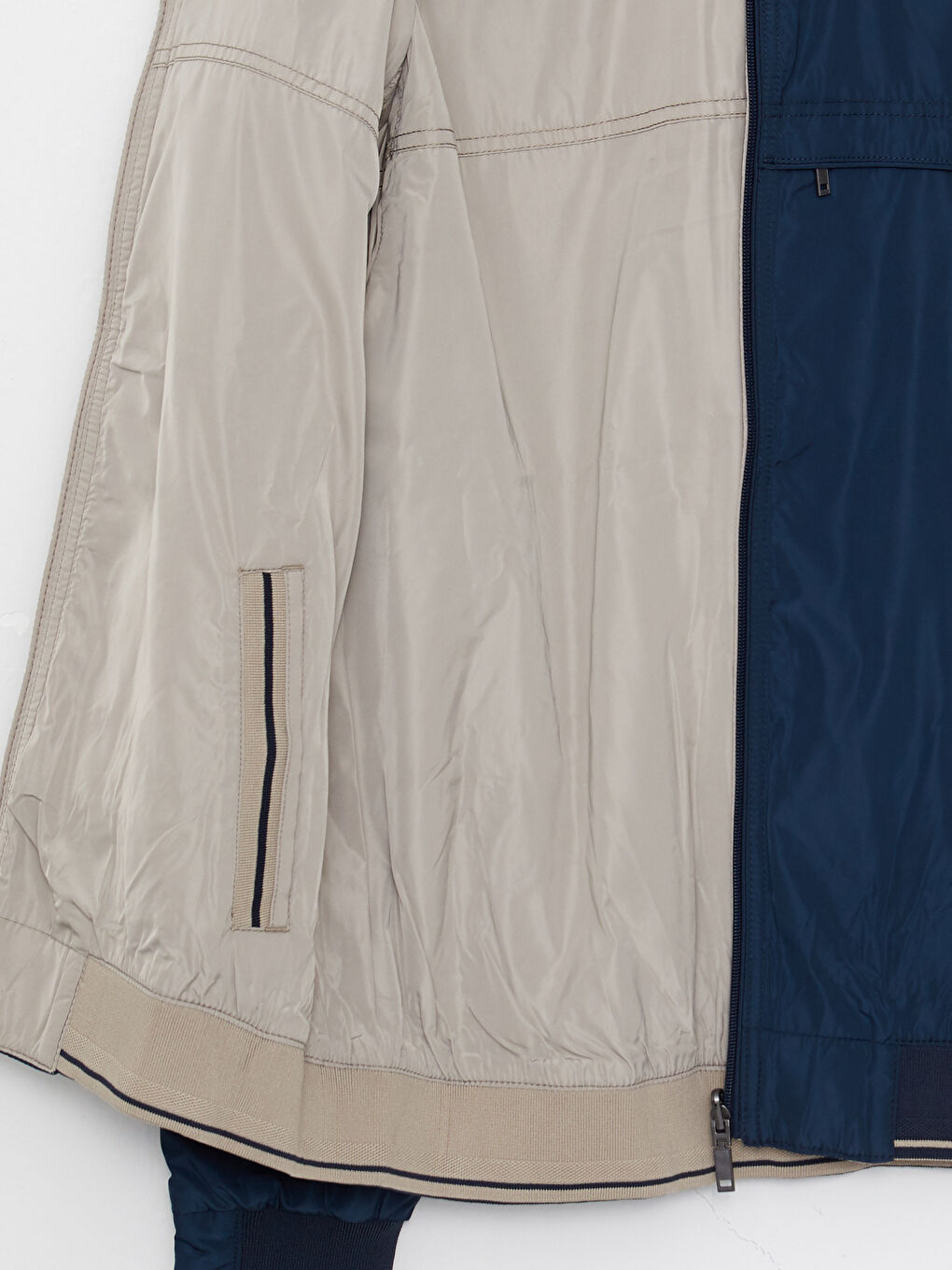 LCWAIKIKI Classic Indigo Standart Kalıp Dik Yaka Erkek Mont - 8