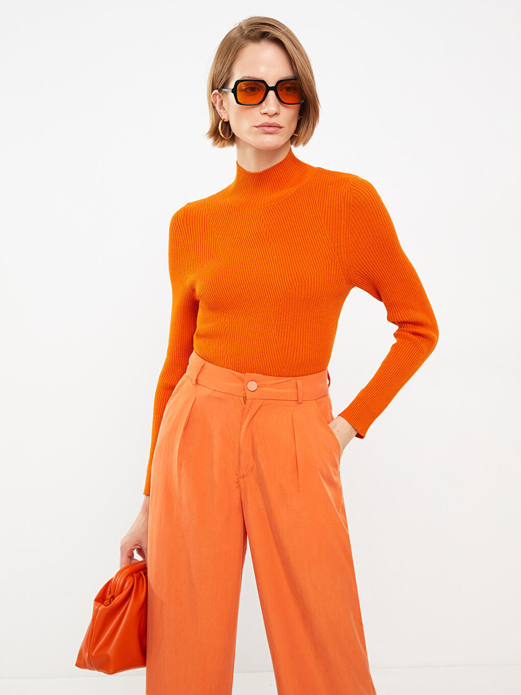 LCWAIKIKI Basic Half Turtleneck Women's Knitwear Sweater -W20243Z8-H6V