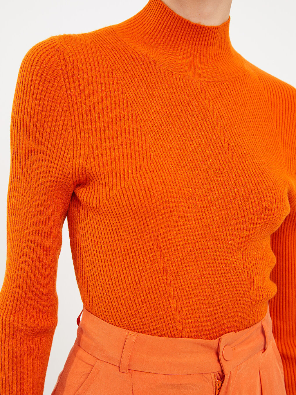 LCWAIKIKI Basic Half Turtleneck Women's Knitwear Sweater -W20243Z8-H6V