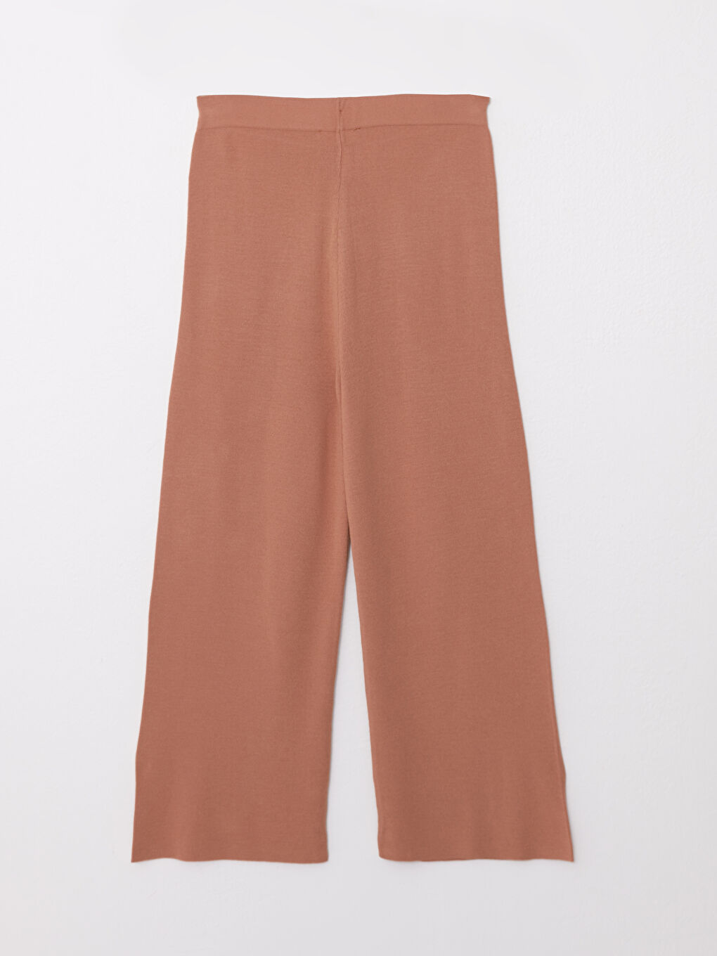 Women's Elasticated Waist Plain Knitwear Trousers-6