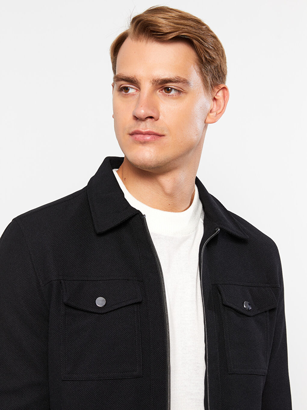 LCW Vision Schlank Geschnittener Mantel mit Kragenhals für Herren -W20260Z8-CVL