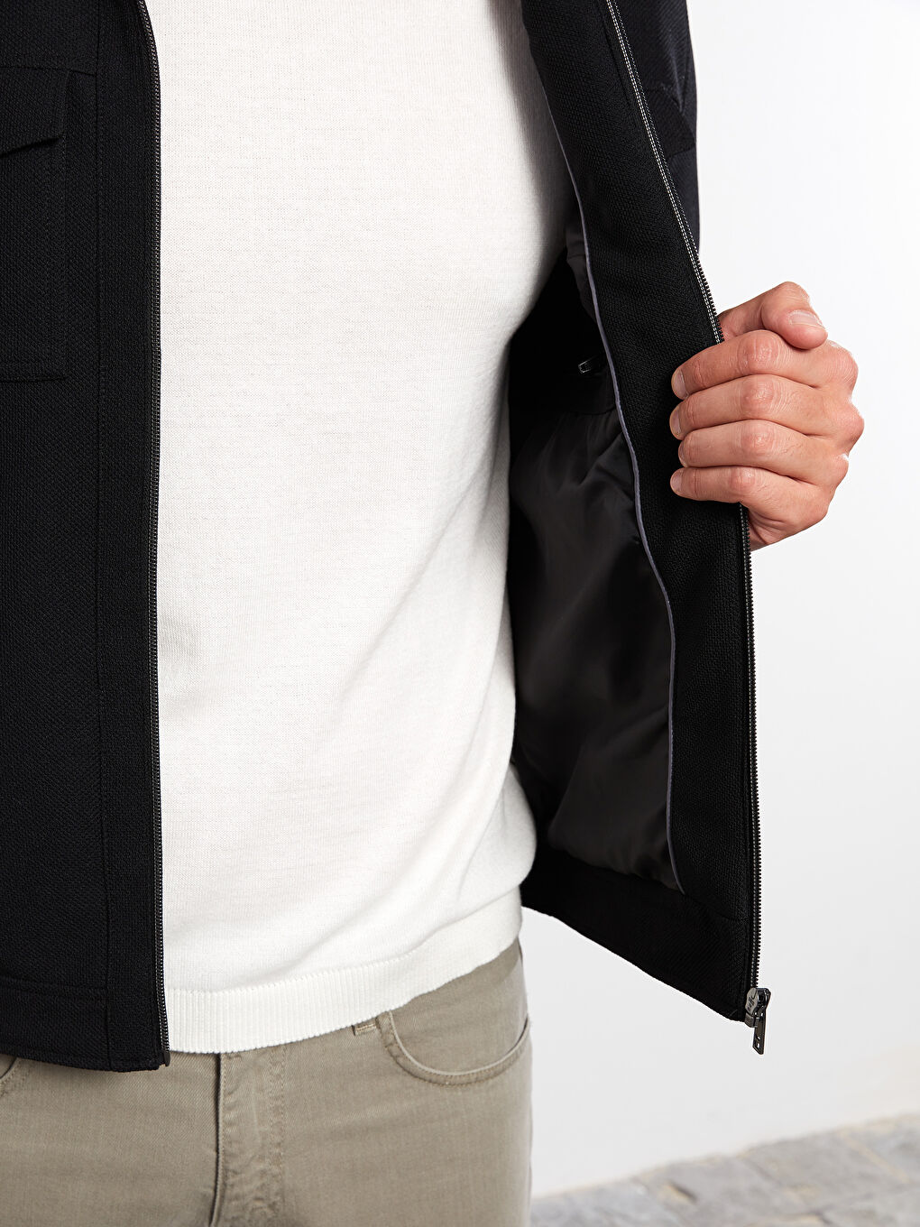 LCW Vision Schlank Geschnittener Mantel mit Kragenhals für Herren -W20260Z8-CVL