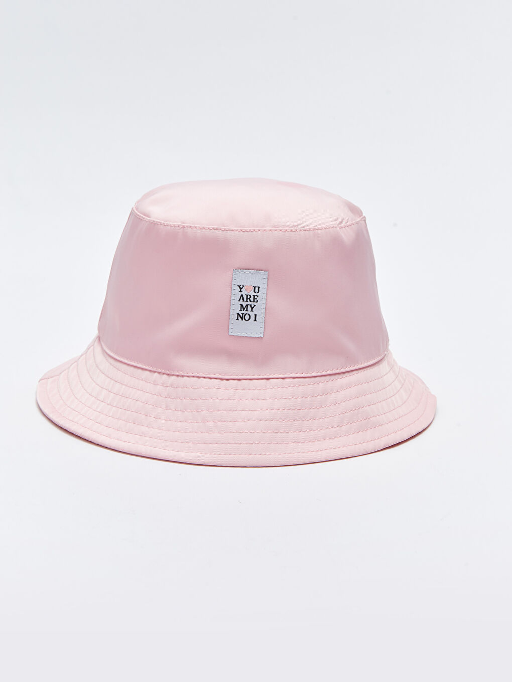 LCW ACCESSORIES Pembe Leylak Etiket Baskılı Kız Çocuk Bucket Şapka - 1