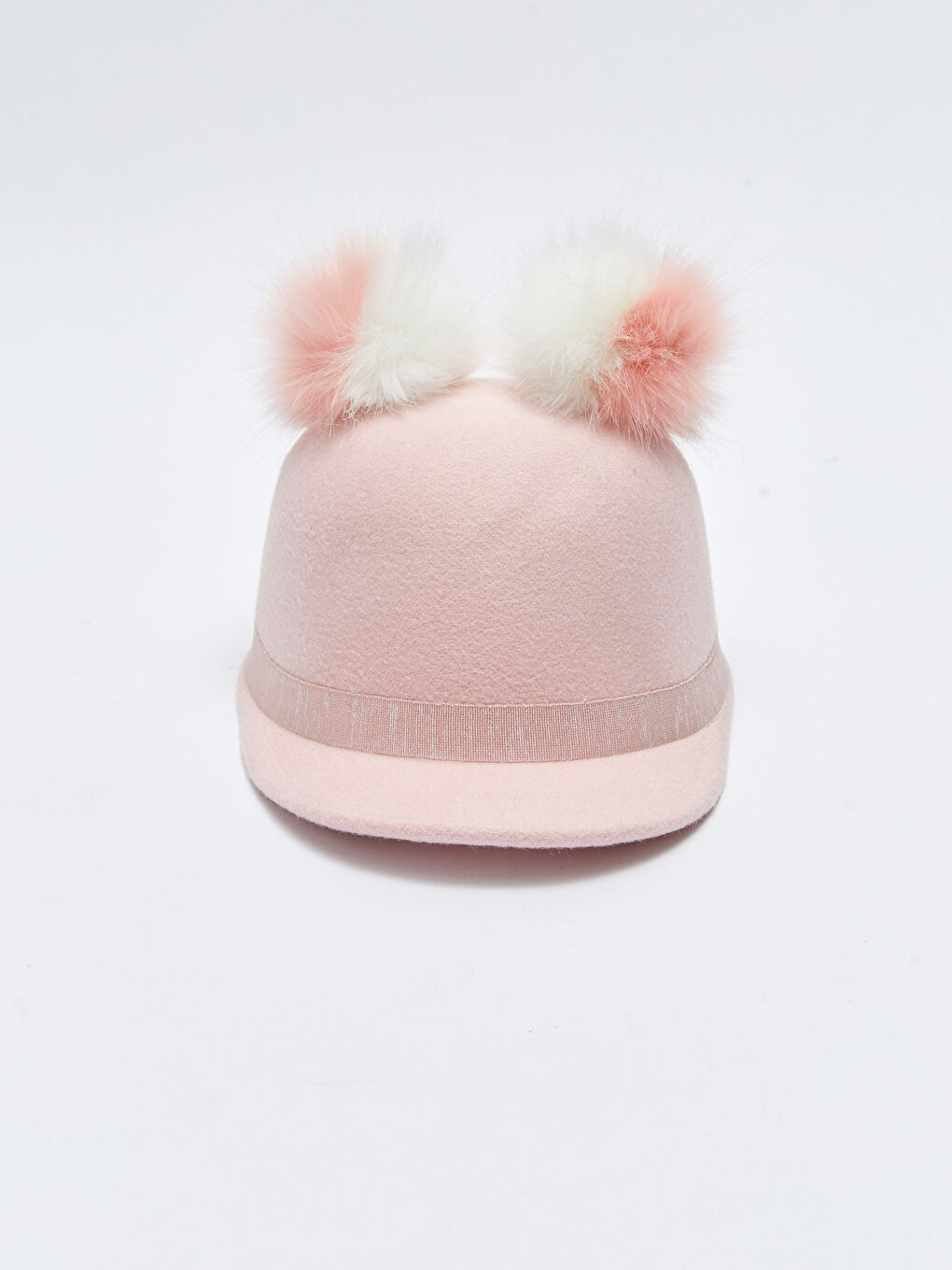 Double Pompom Girls' Stamp Equestrian Hat