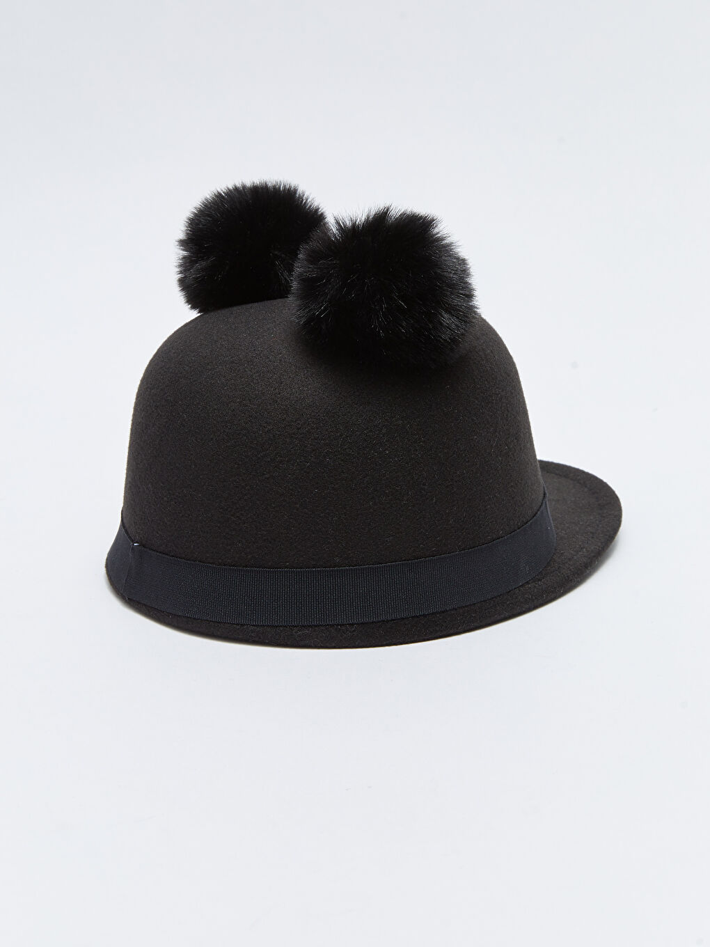 Dupli Pompom Dečji Konjički Šešir sa Printom-4