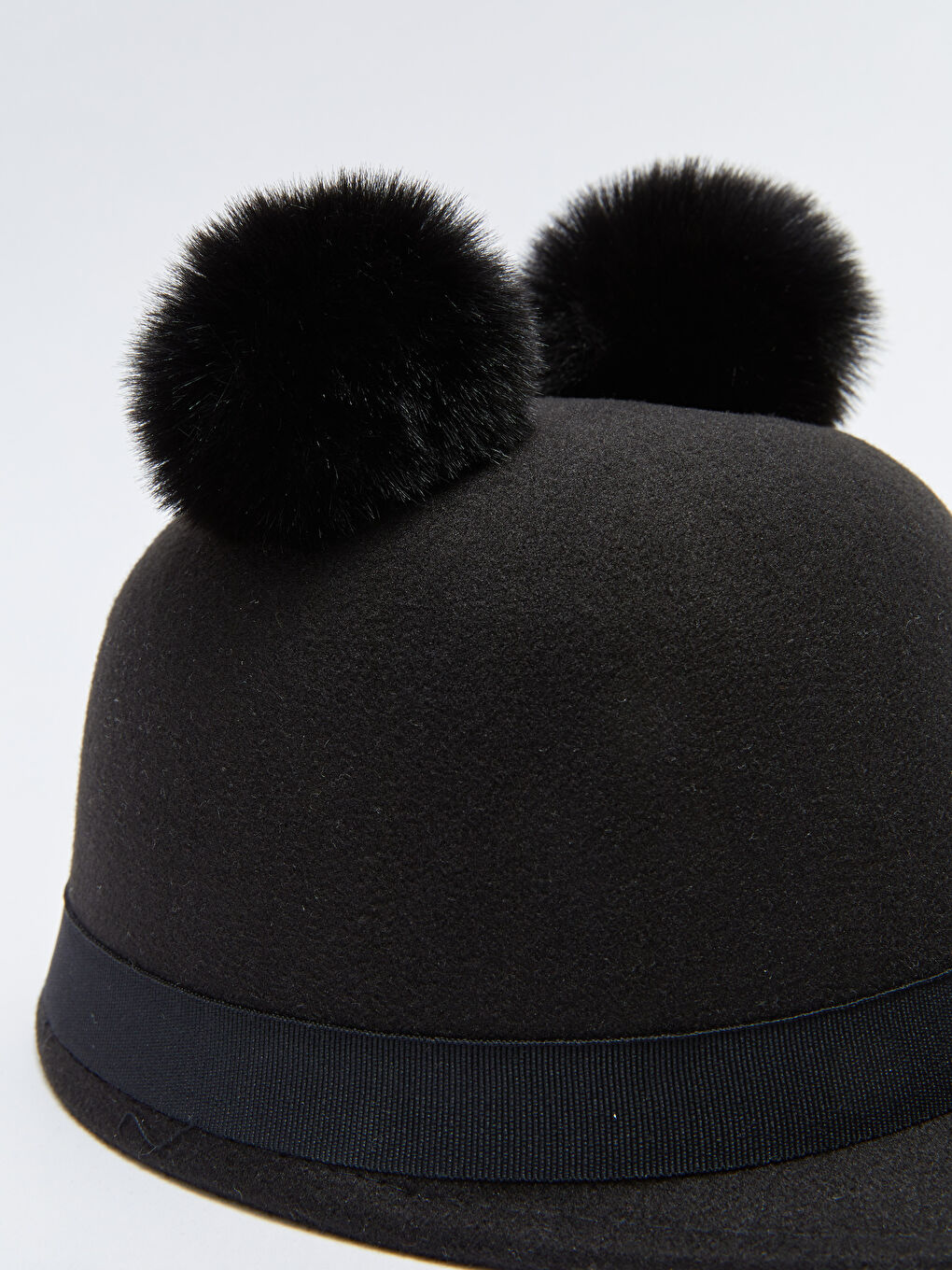 Dupli Pompom Dečji Konjički Šešir sa Printom-5