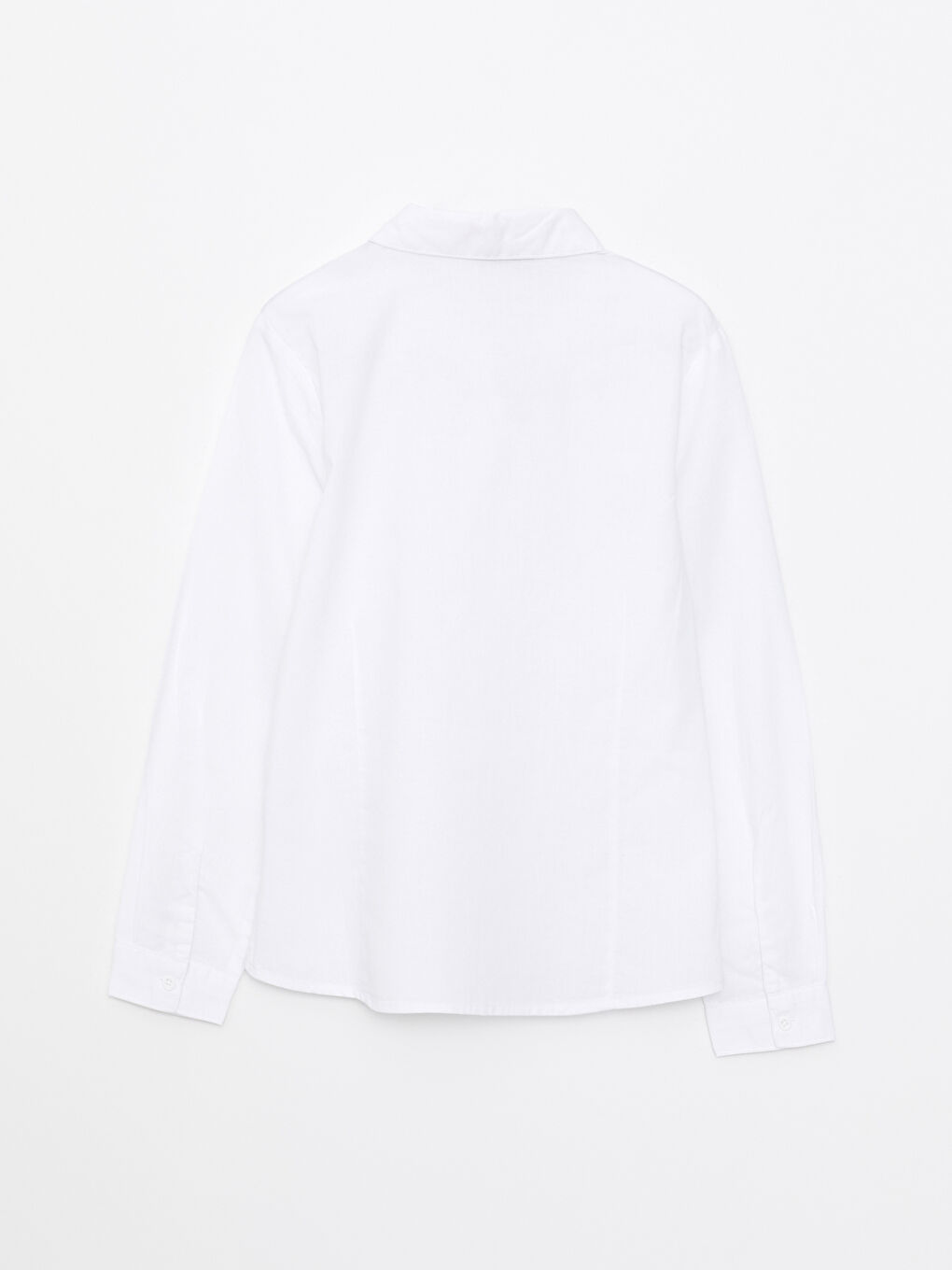 LCW Kids Basic Uzun Kollu Poplin Kız Çocuk Gömlek -W20298Z4-R9K