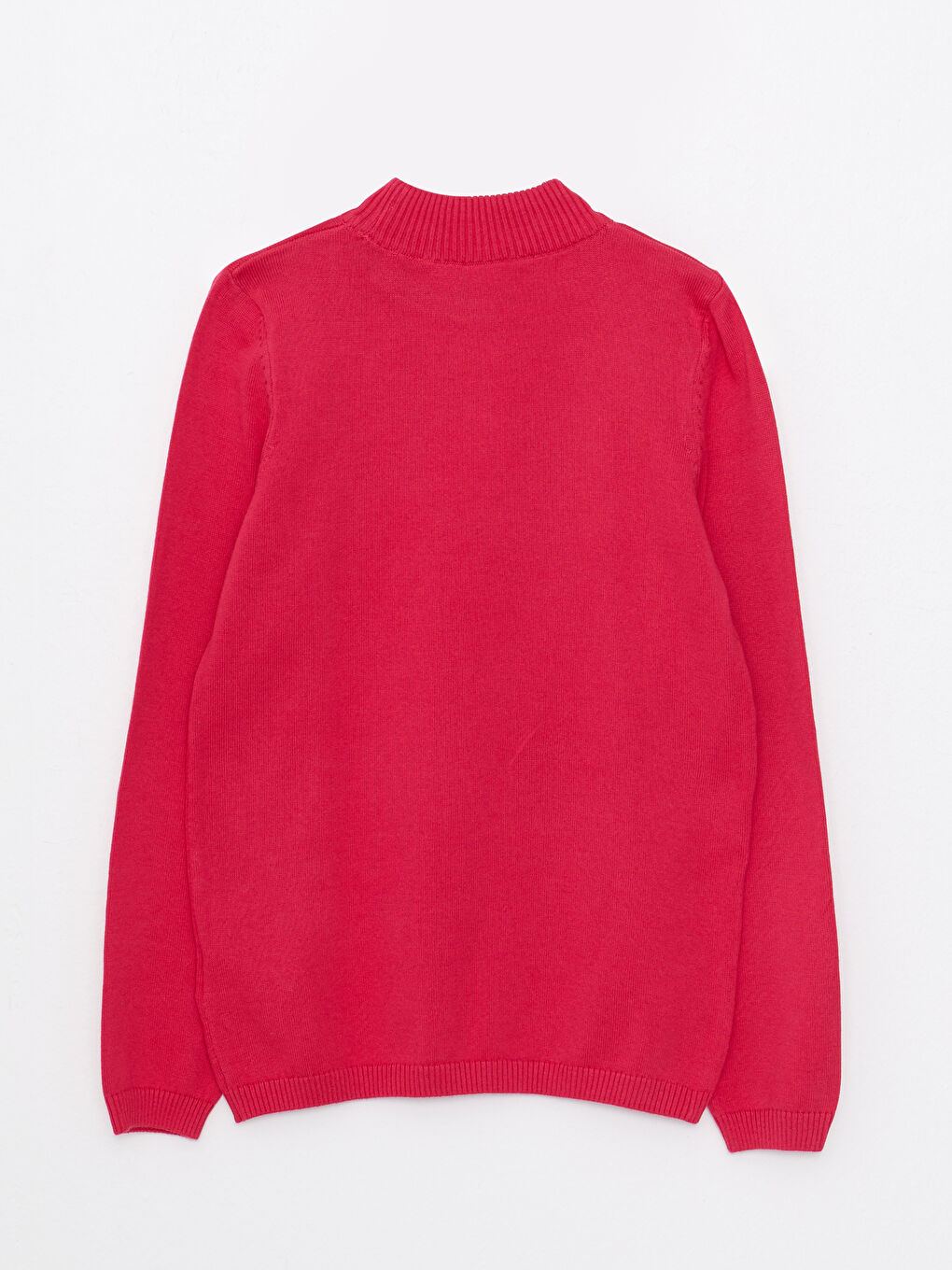 Half Turtleneck Basic Long Sleeve Girl Tricot Sweater-1
