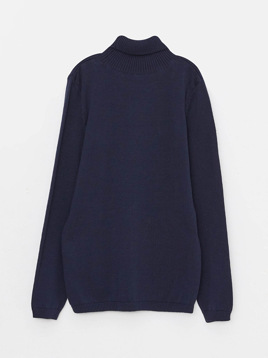 Қыздарға арналған биік жағалы ұзын жең трикотаж жемпір-1