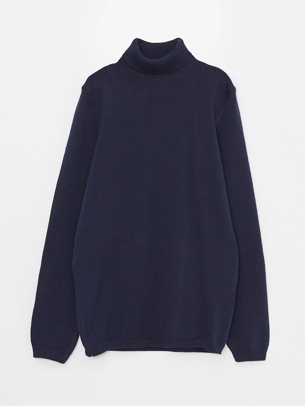 Turtleneck Basic Long Sleeve Girls' Knitwear Sweater