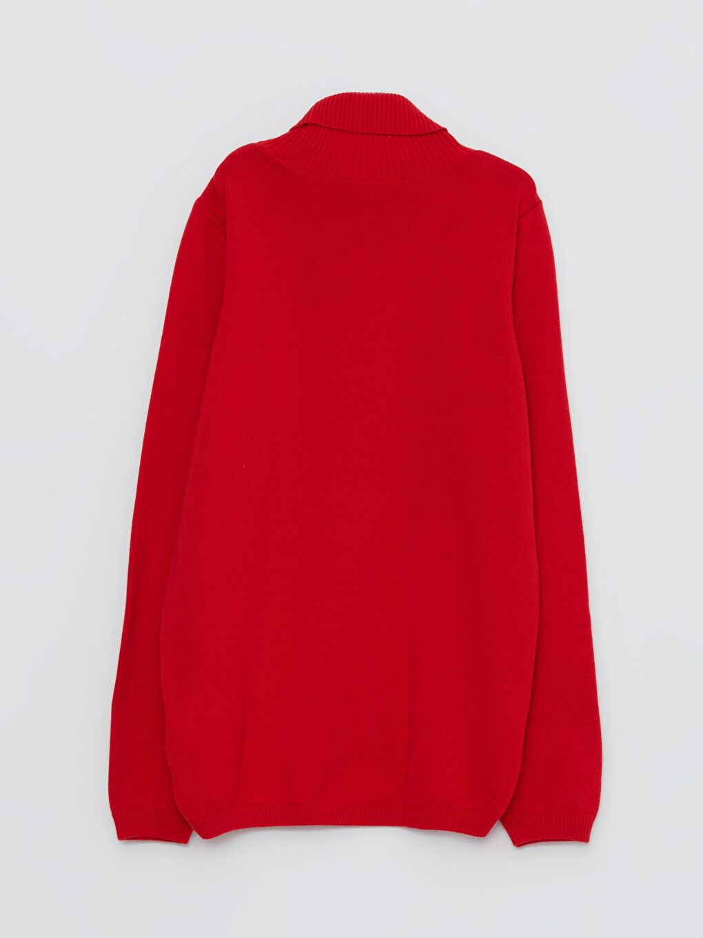 Turtleneck Basic Long Sleeve Girls' Knitwear Sweater-1