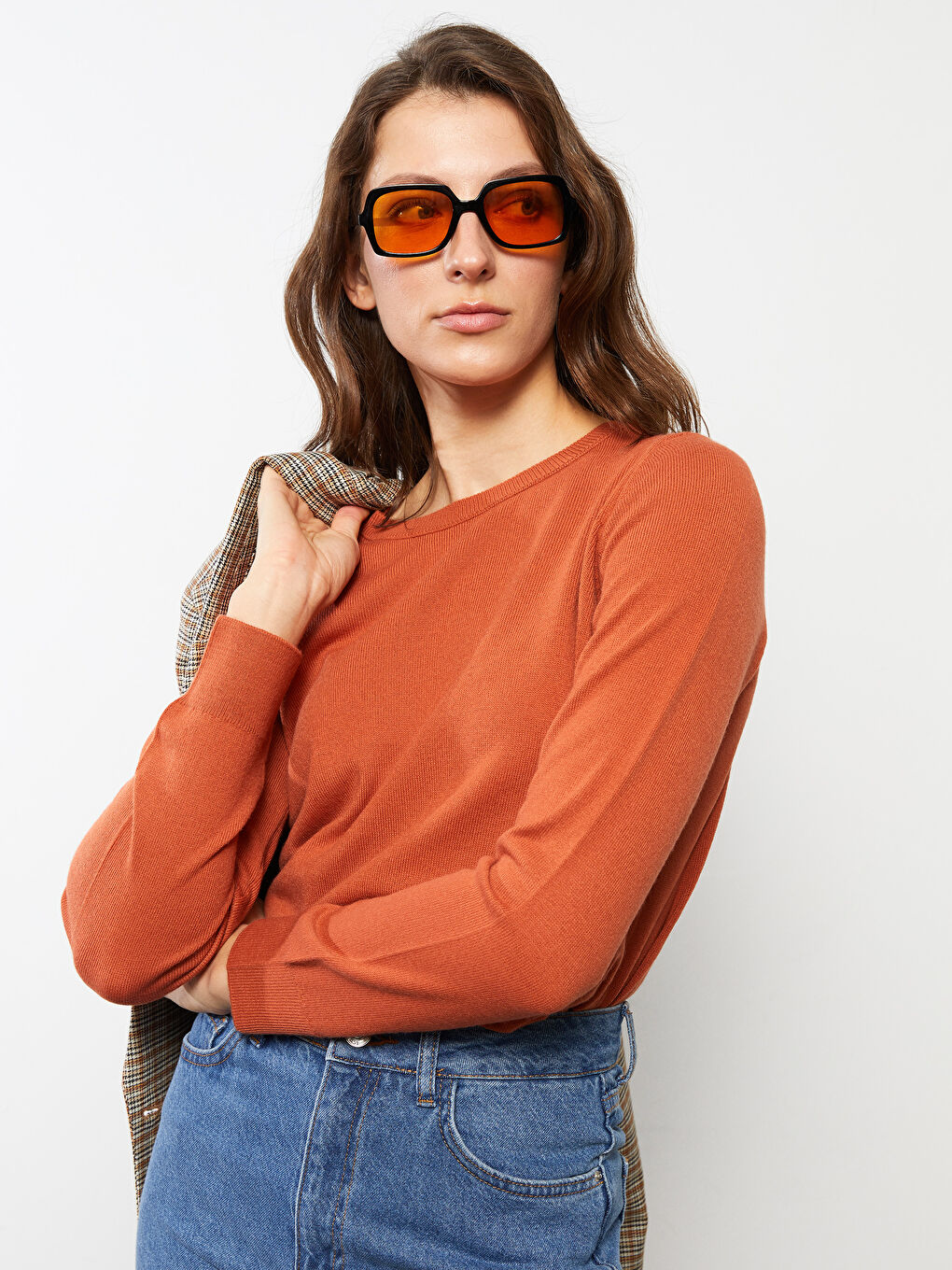 Crew Neck Regular Long Sleeve Women's Jumper-3