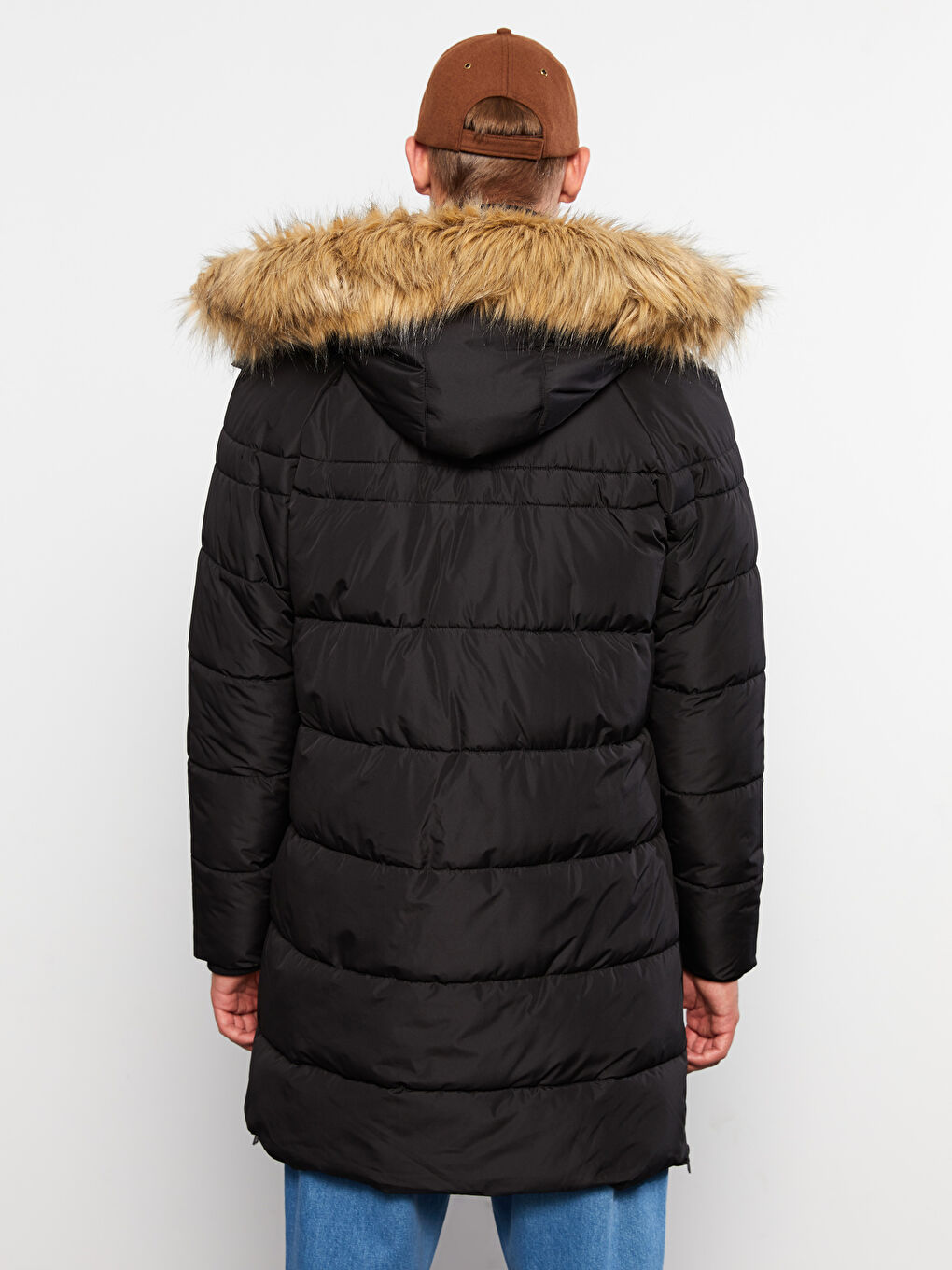 Standard Fit Hooded Men's Puffer Coat-6