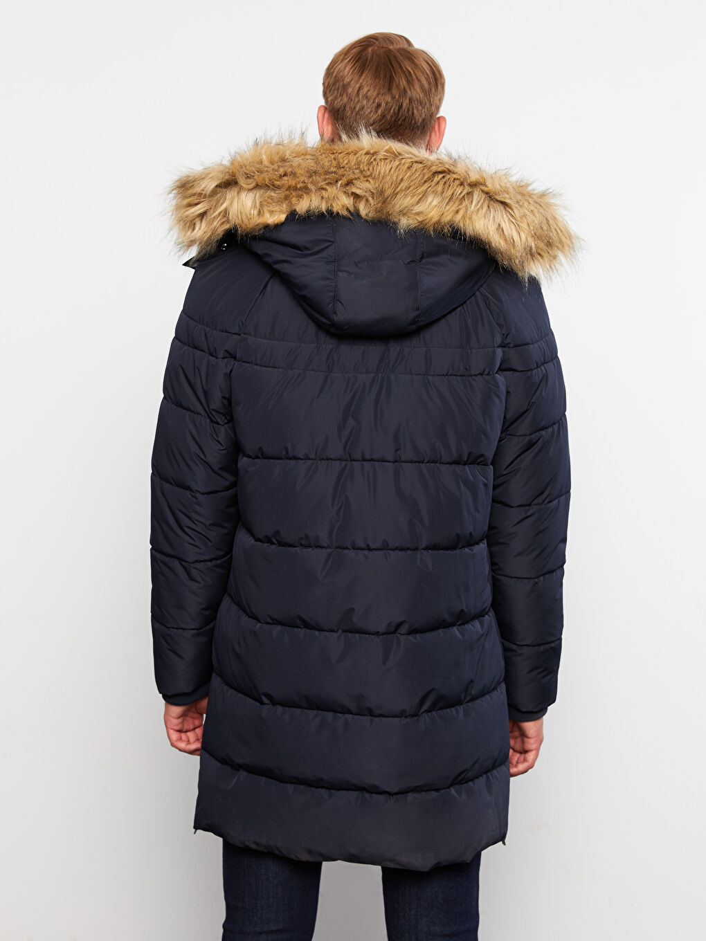 Regular Fit Steppmantel für Herren mit Kapuze-6