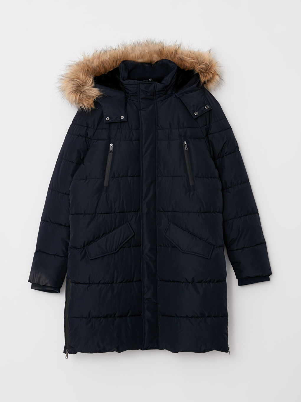 Regular Fit Steppmantel für Herren mit Kapuze-7
