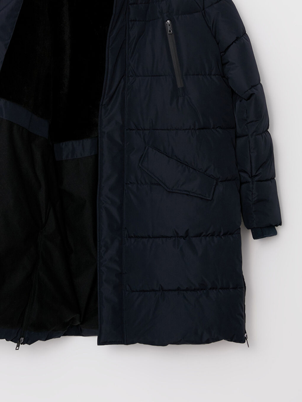 Regular Fit Steppmantel für Herren mit Kapuze-8
