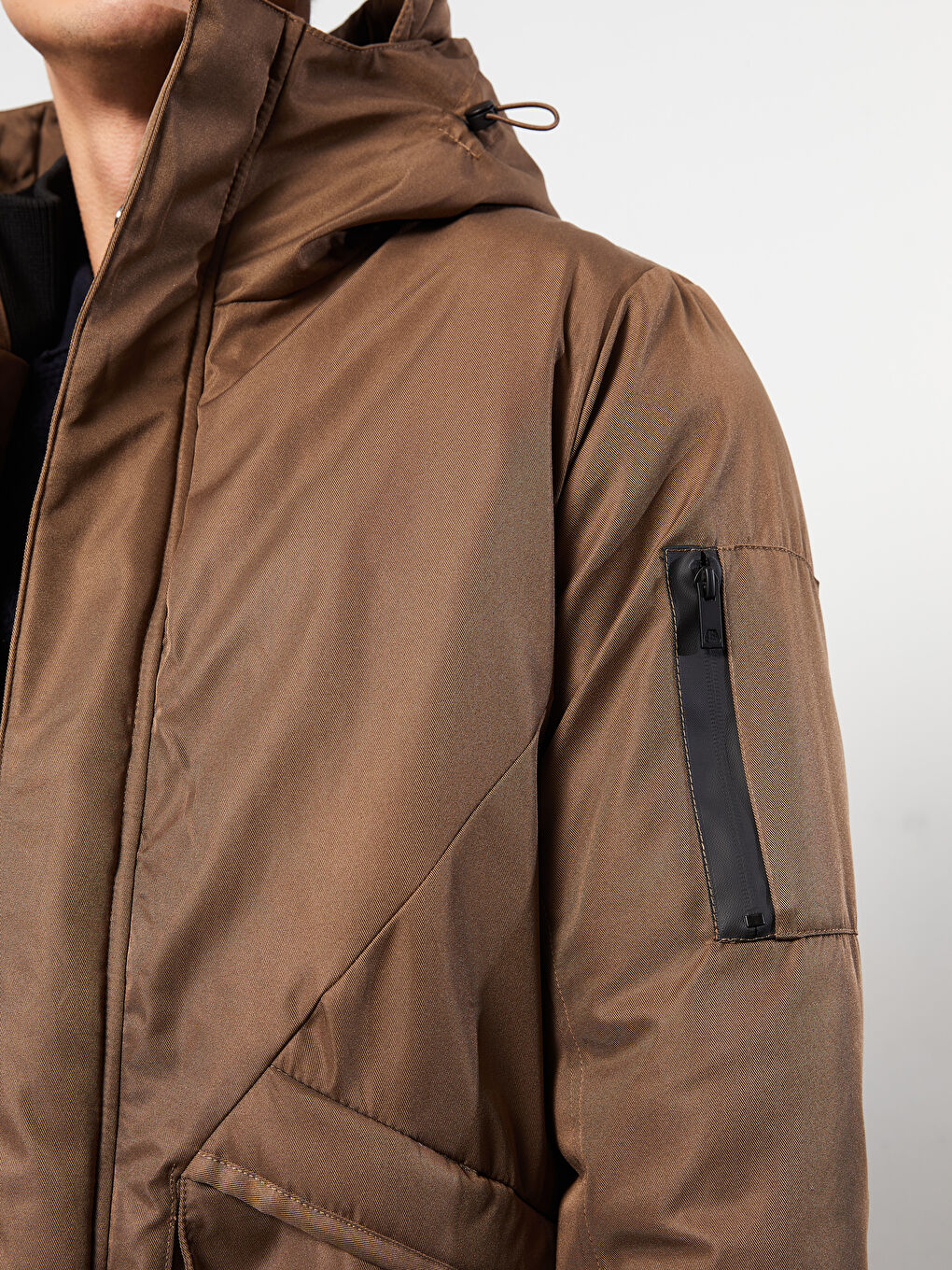 Regulär Geschnittener Kapuzen-Parka für Herren-3