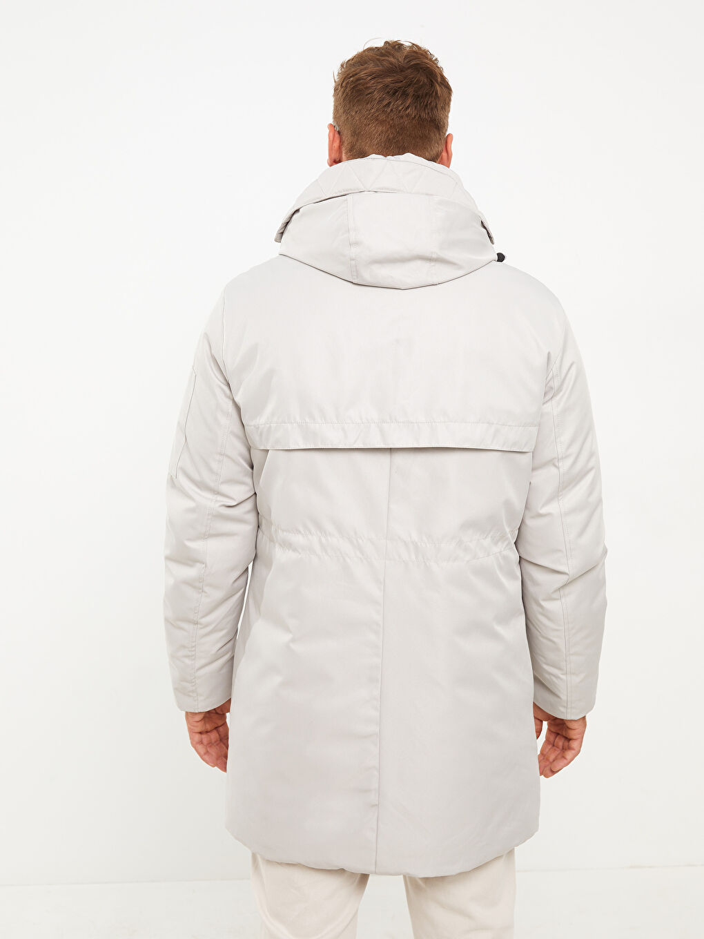 Regular Fit Hooded Men's Parka-5
