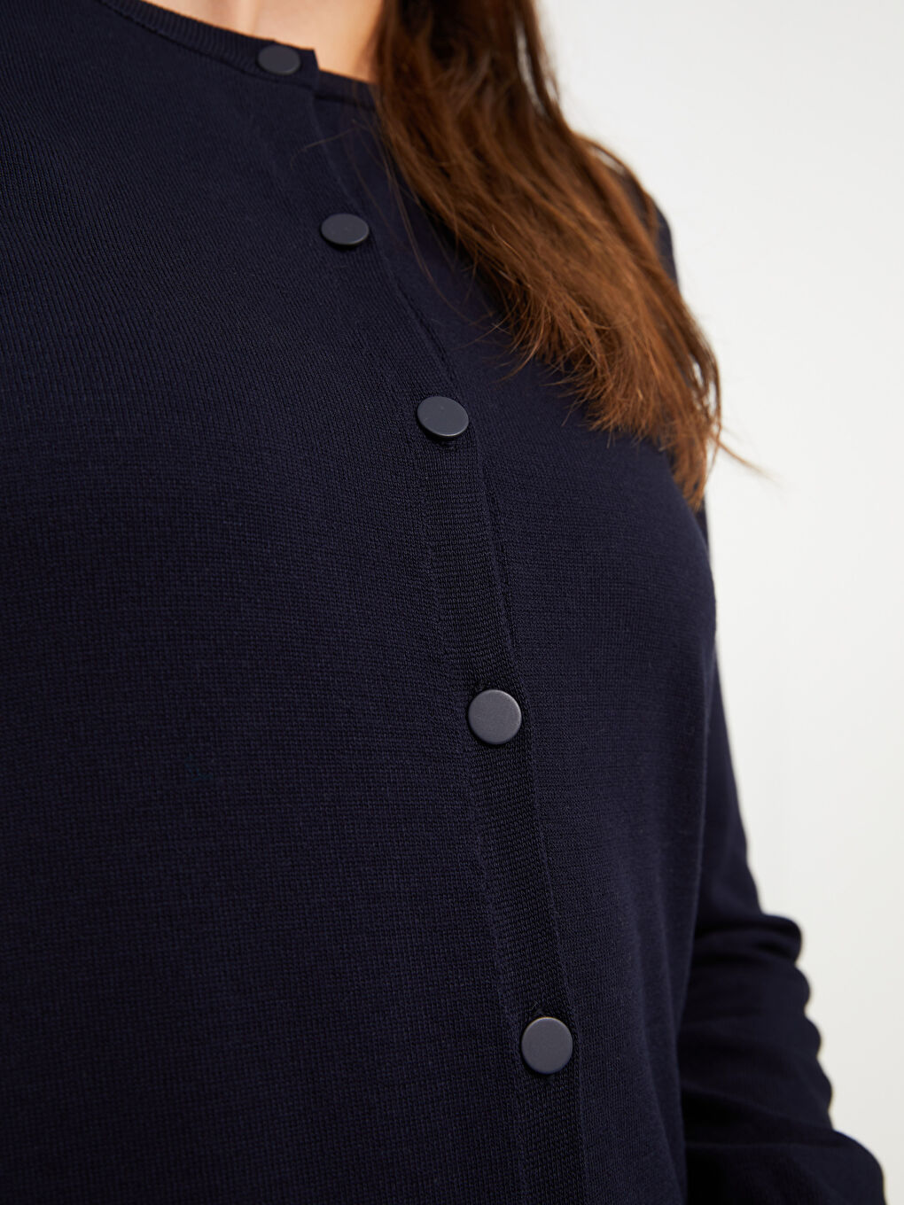 Žena TAMNO PLAVA Kardigan-2