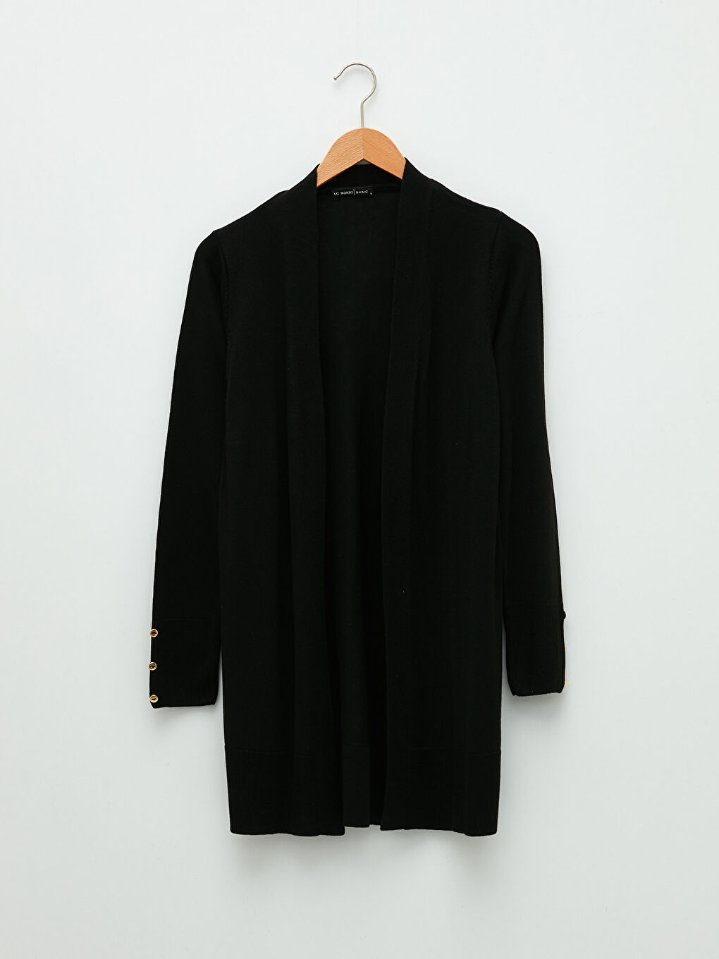 Shawl Collar Plain Long Sleeve Women's Knitwear Cardigan-6