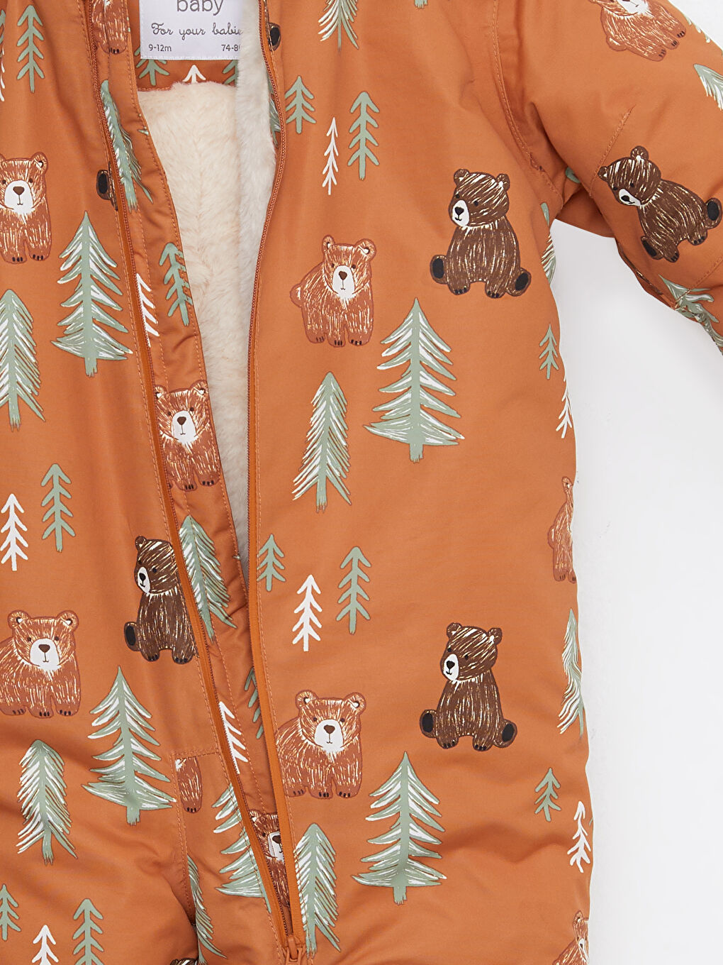 LC Waikiki Hooded Long Sleeve Printed Baby Boys' Astronaut Jacket -W20389Z1-QTU