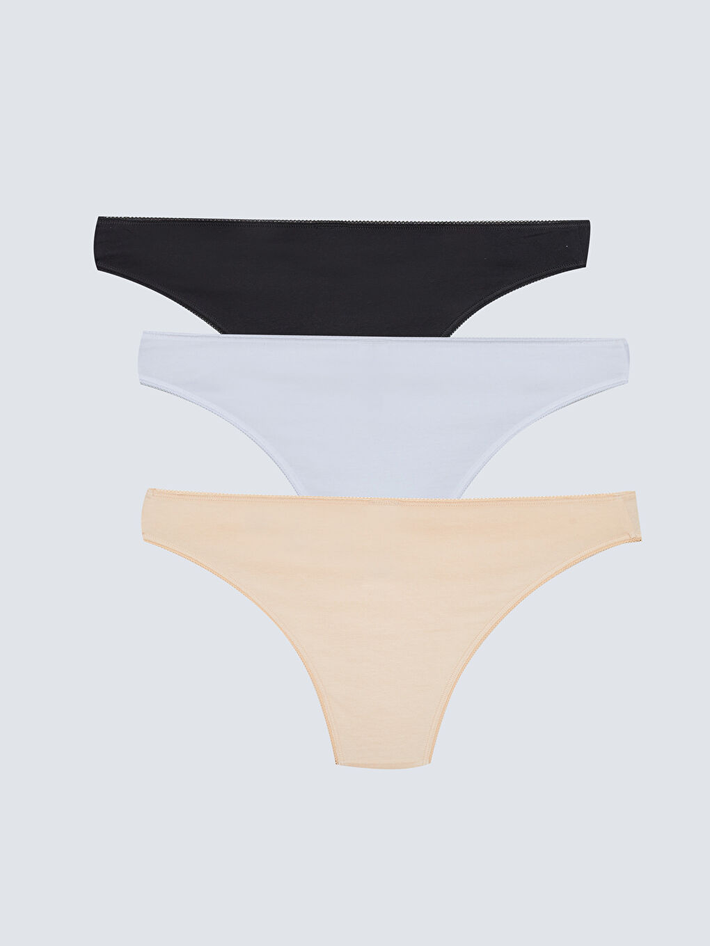 LCW DREAM Plain Brazilian Knickers 3-Pack -W20396Z8-FFB