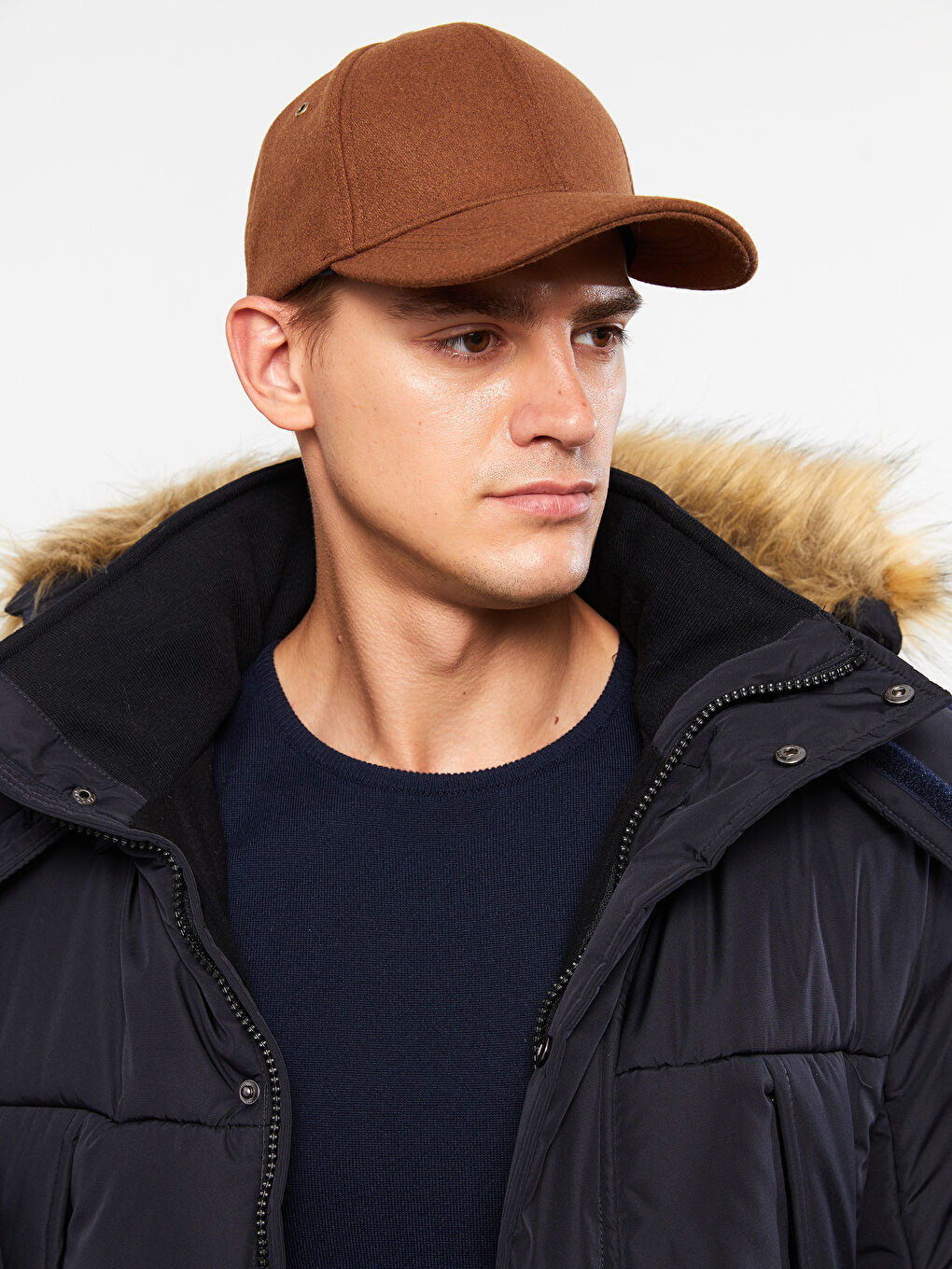 Regulär Geschnittener Kapuzen-Parka für Herren-1
