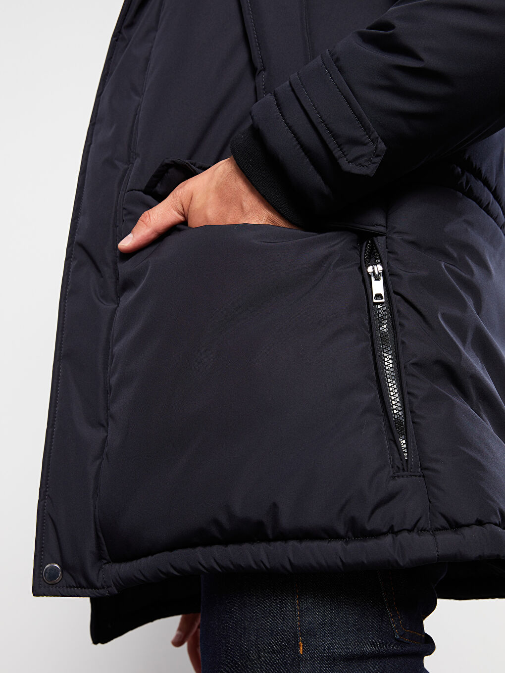Regulär Geschnittener Kapuzen-Parka für Herren-3