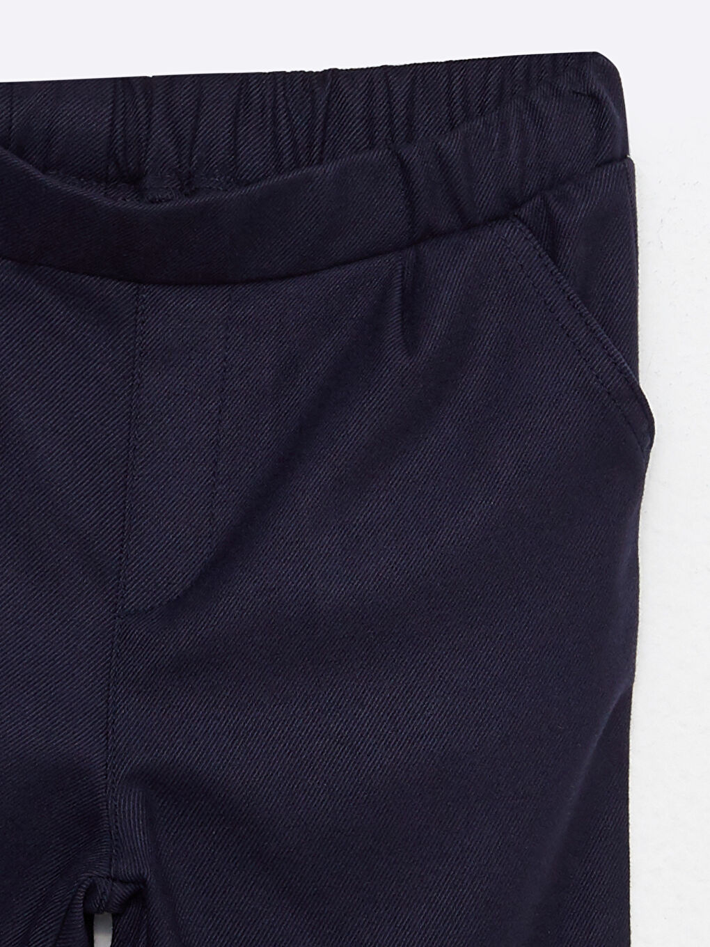 Lacivert Beli Lastikli Kız Çocuk Okul Pantolonu-2