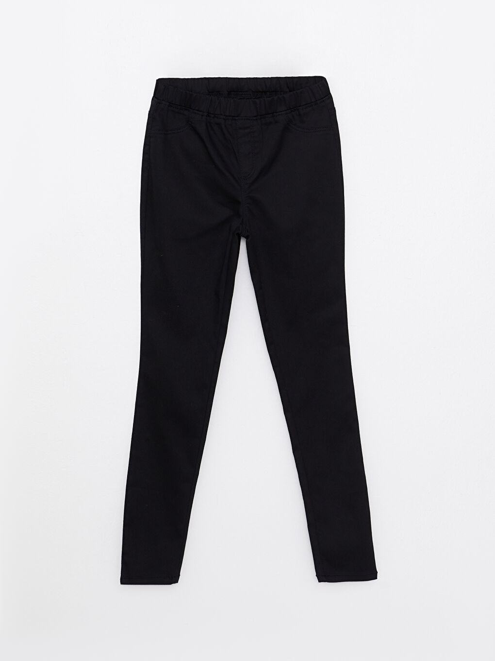 LCW Kids Elastic Waist Basic Gabardine Girl Trousers -W20437Z4-CVL