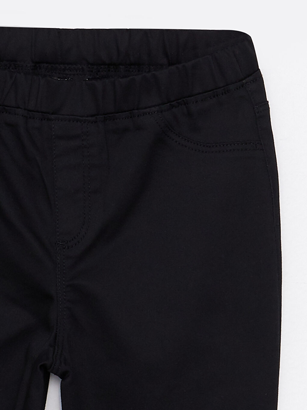 LCW Kids Elastic Waist Basic Gabardine Girl Trousers -W20437Z4-CVL