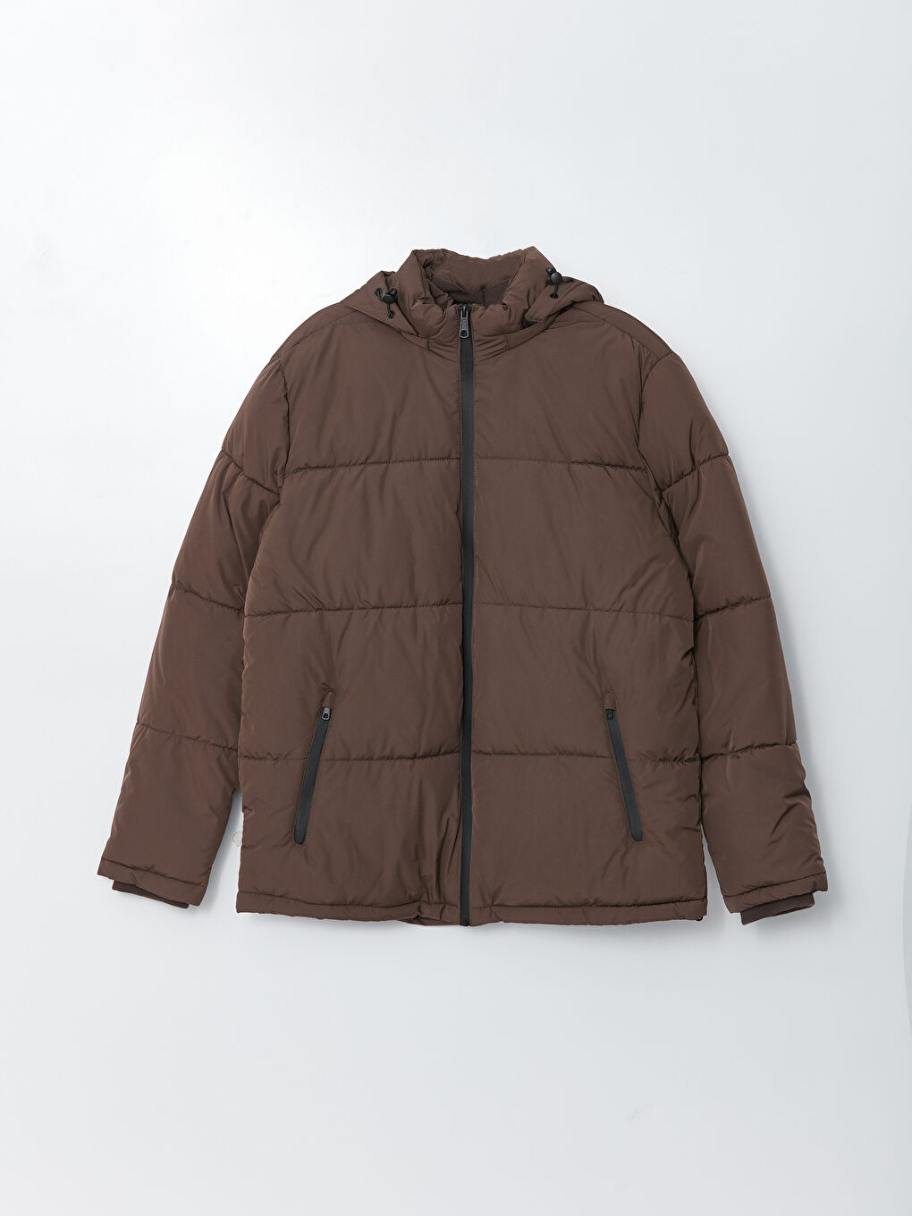 Manteau Bouffant à Capuche Coupe Décontractée pour Hommes-5