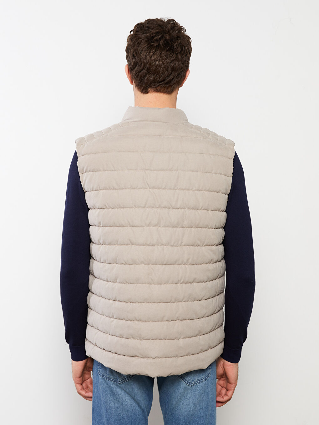 LCWAIKIKI Classic Reguläre Passform Trichterkragen Wildleder Herrenweste -W20444Z8-RQF