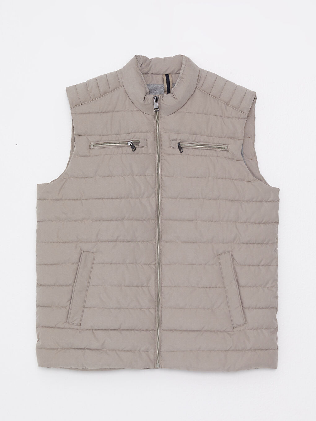LCWAIKIKI Classic Reguläre Passform Trichterkragen Wildleder Herrenweste -W20444Z8-RQF
