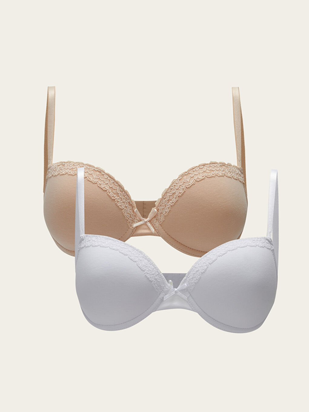 LCW DREAM Underwire Unfilled Plain Bra 2-Pack -W20465Z8-FFB