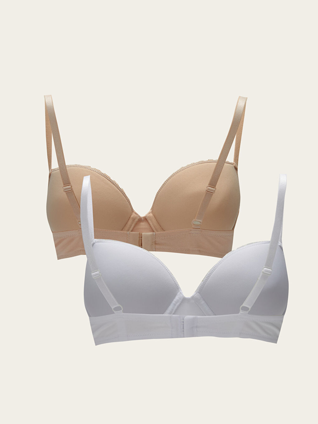 LCW DREAM Underwire Unfilled Plain Bra 2-Pack -W20465Z8-FFB