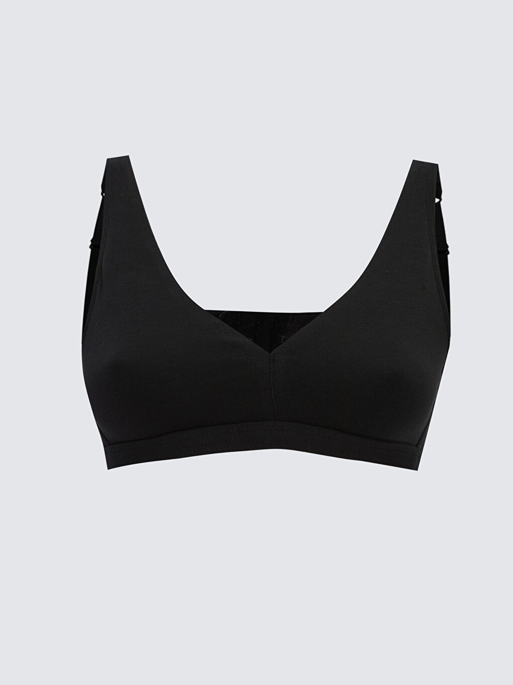 Siyah Balensiz Dolgusuz Düz Sütyen