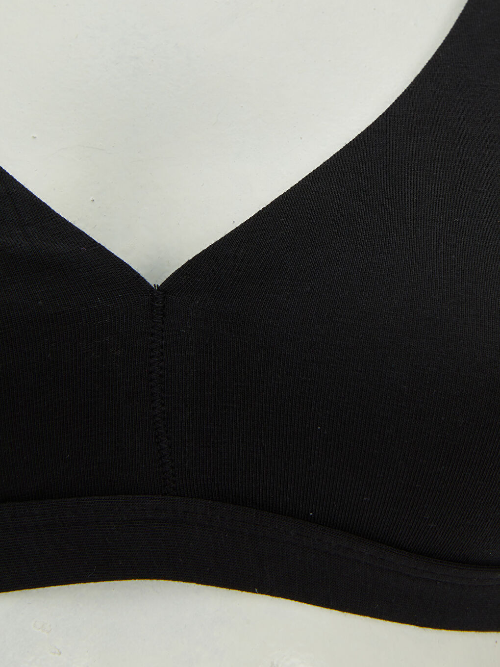 Siyah Balensiz Dolgusuz Düz Sütyen-2