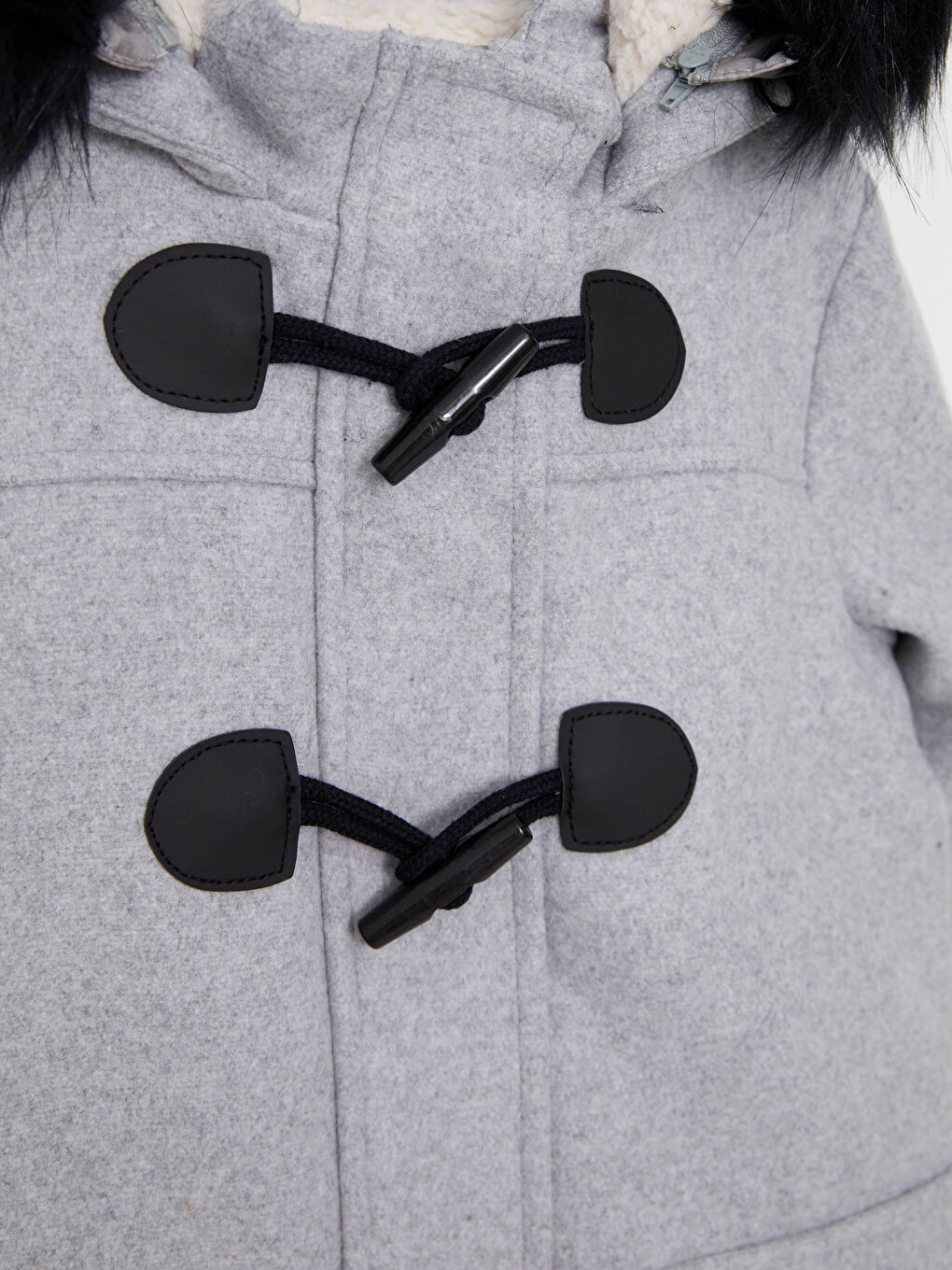 Palton Cachet cu Glugă pentru Fete-2