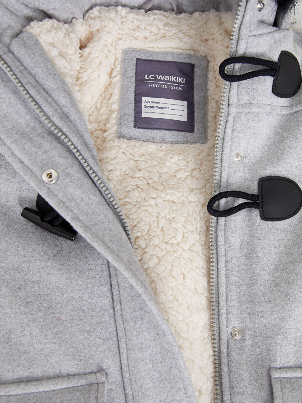 Palton Cachet cu Glugă pentru Fete-3