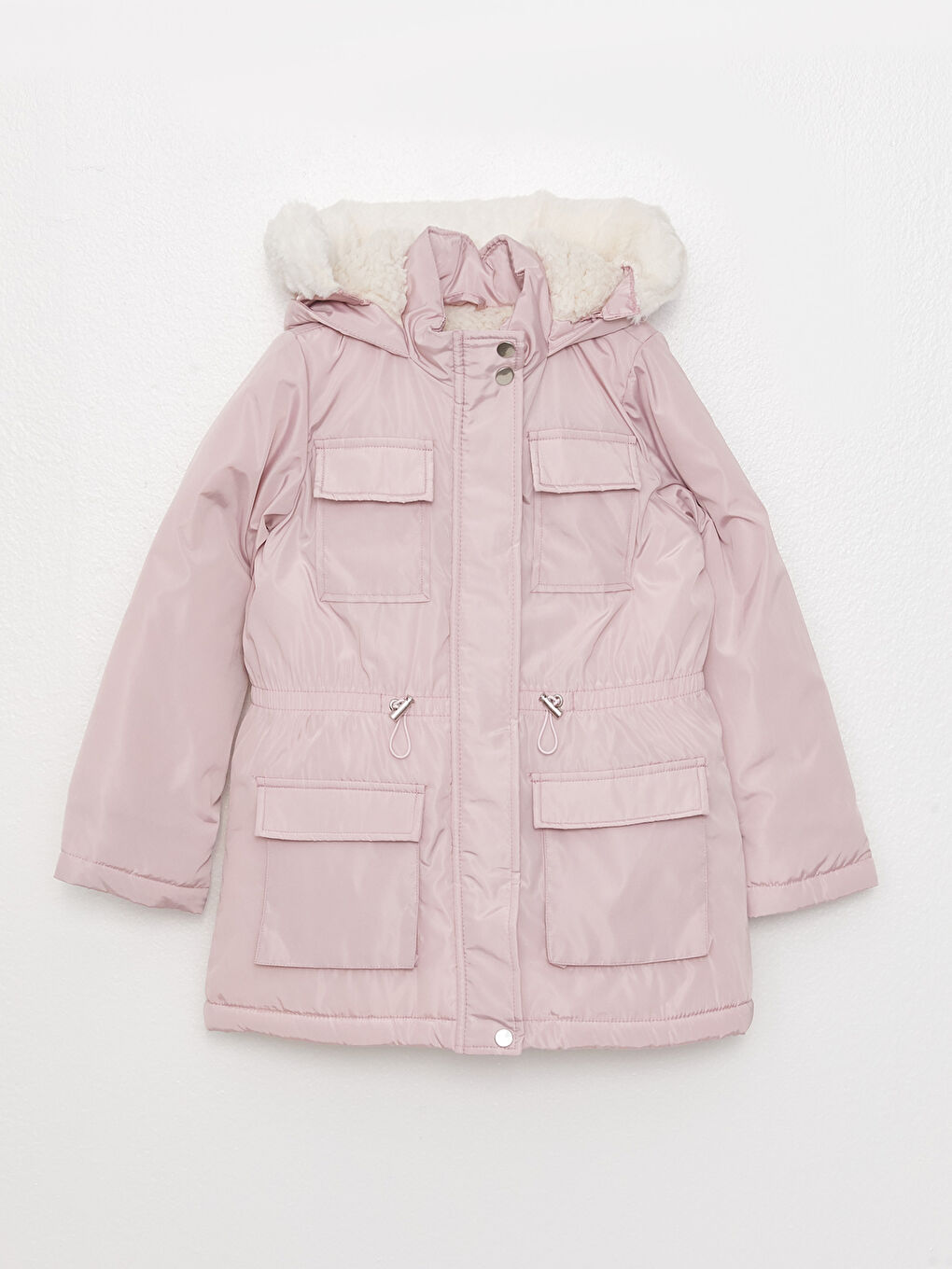 LCW Kids Kapüşonlu Basic Kız Çocuk Parka -W20518Z4-FJV