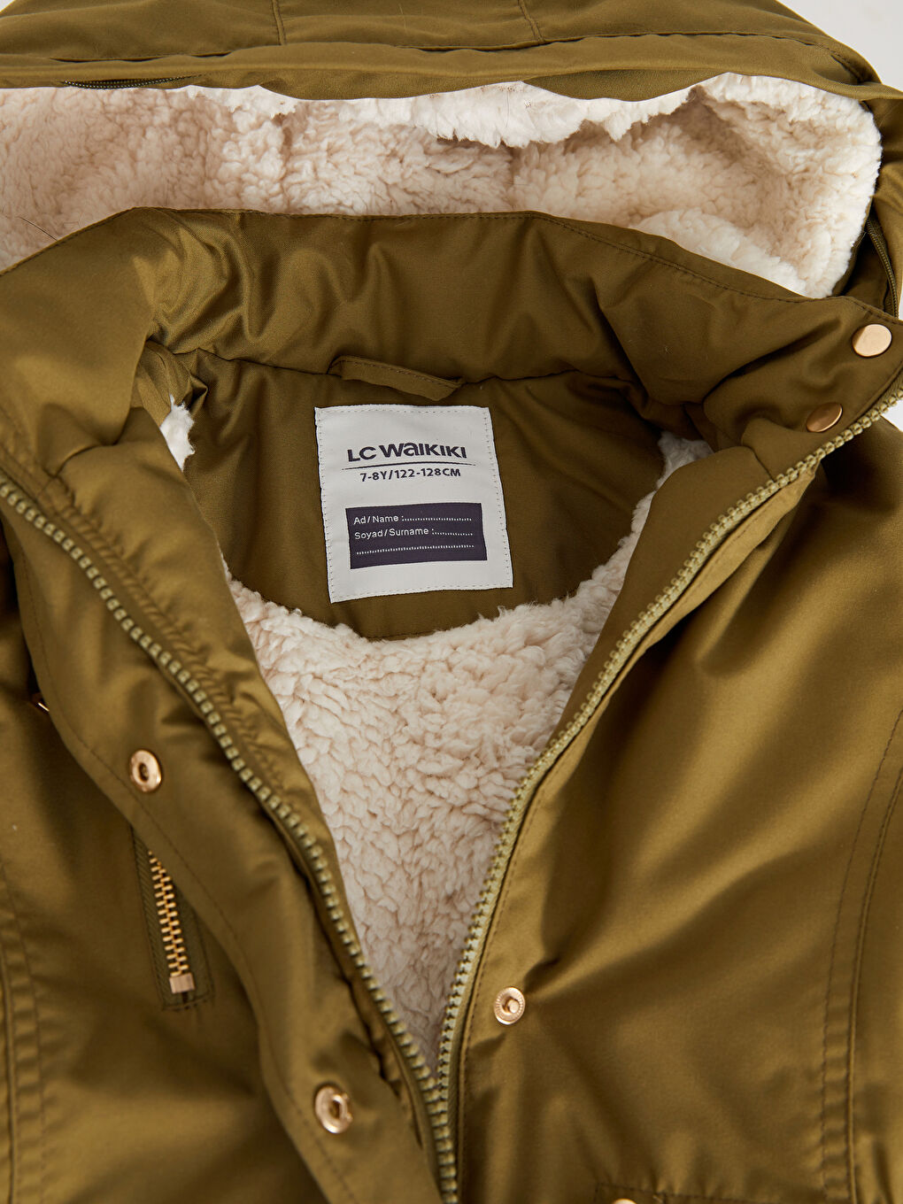 Parka Simplă cu Glugă pentru Fete-1