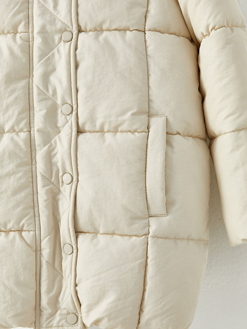 Капюшонды негізгі қыз пальтосы-2