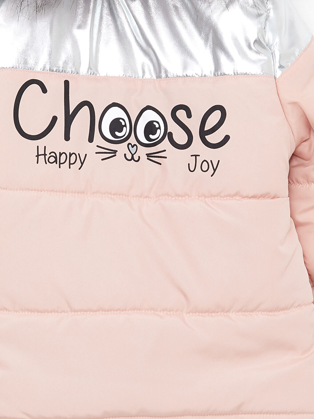 Hooded Printed Girl Puffer-2