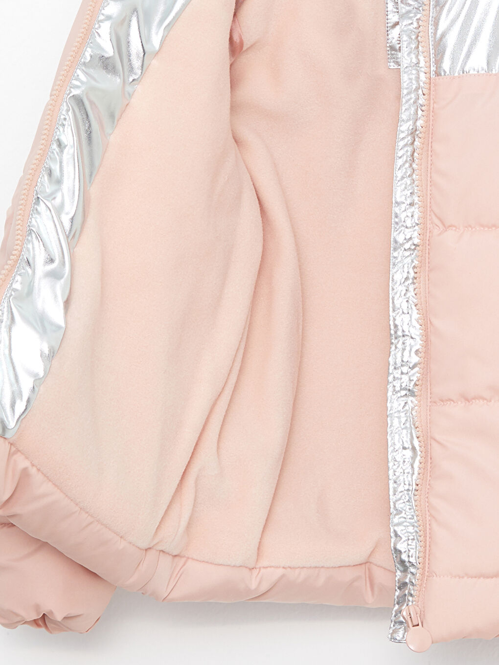 Hooded Printed Girl Puffer-3