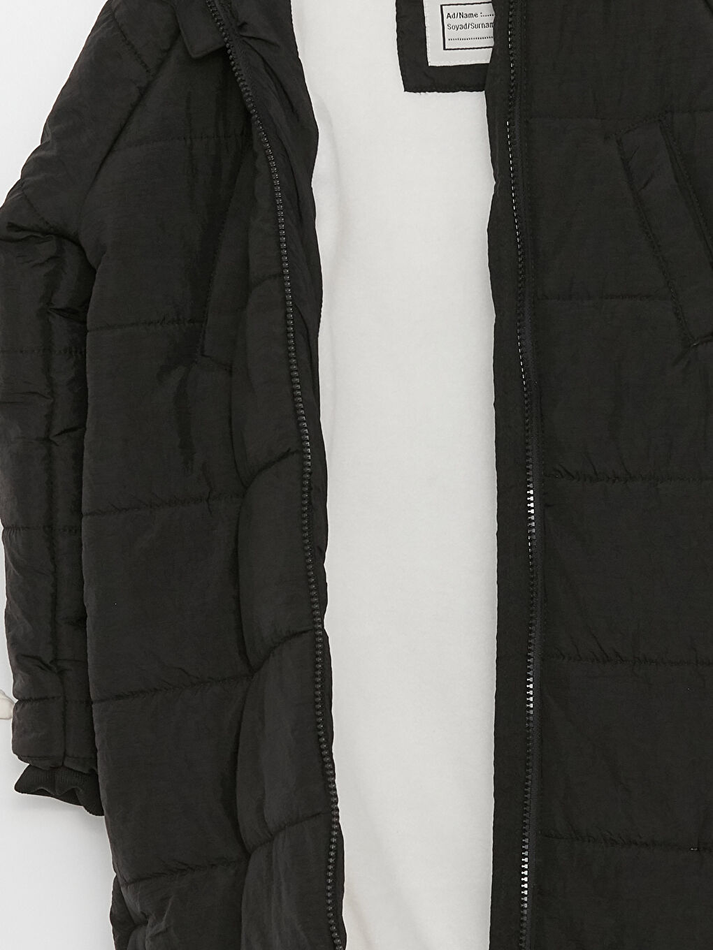 Базовое пальто с капюшоном для девочек-2